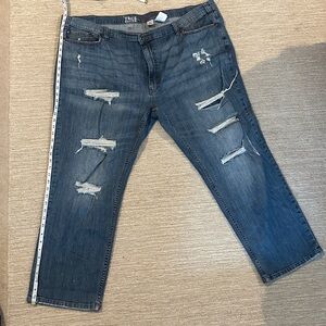 Distressed Denim Jeans